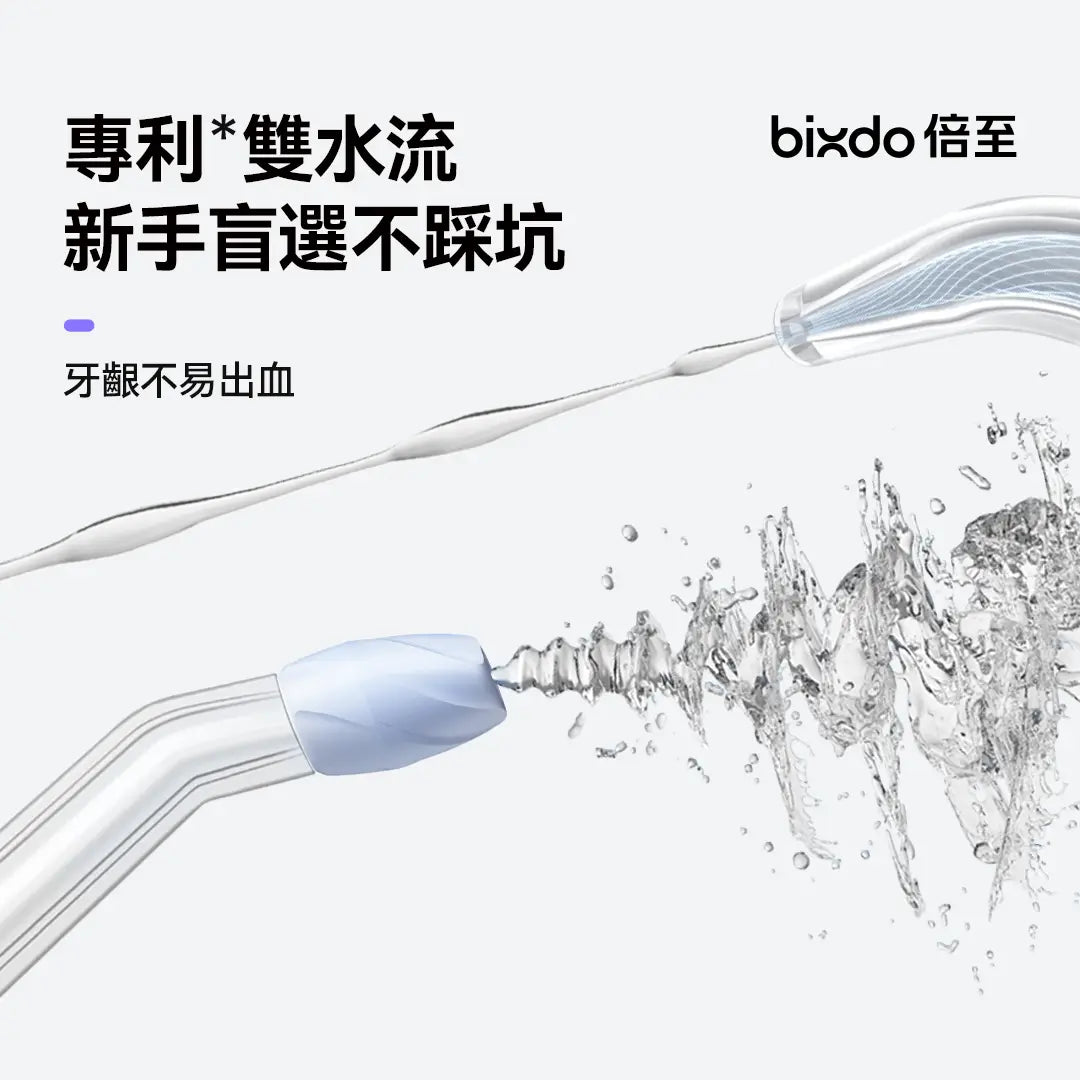 Bixdo A30 Pro便攜可拆卸水牙線機沖牙器 高頻脈衝深層潔牙 辦公室必備 30天續航