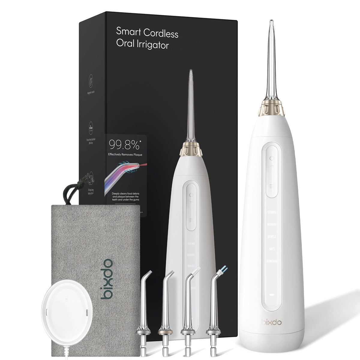 Bixdo P50 超聲波便攜水牙線機沖牙器 5種深層潔齒模式 護龈提亮牙色